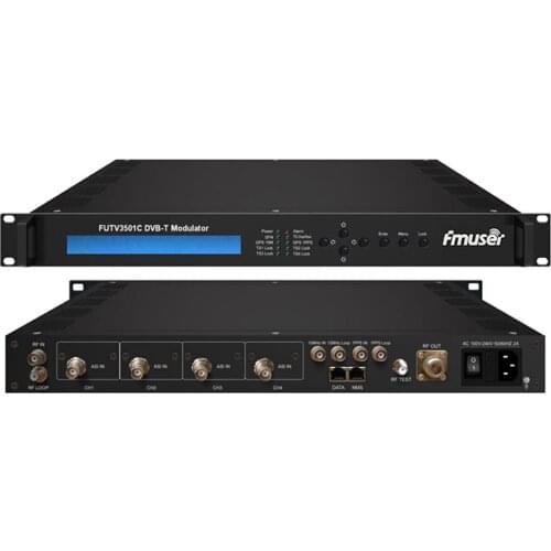 FUTV3501C DVB-T Modulator(4 ASI input 1 RF DPD out DVB-T standard)with remote control dvb-t modulator