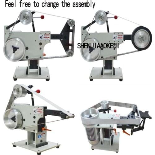 New Small Vertical and horizontal type belt machine Abrasive belt polishing machine triangle wire drawing polish machine