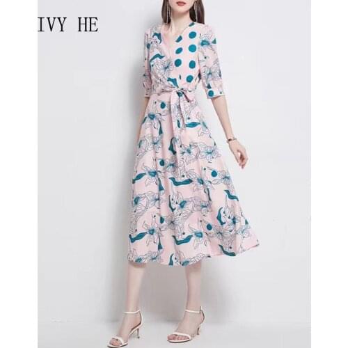 OULA`F Summer Polka Dot Dresses