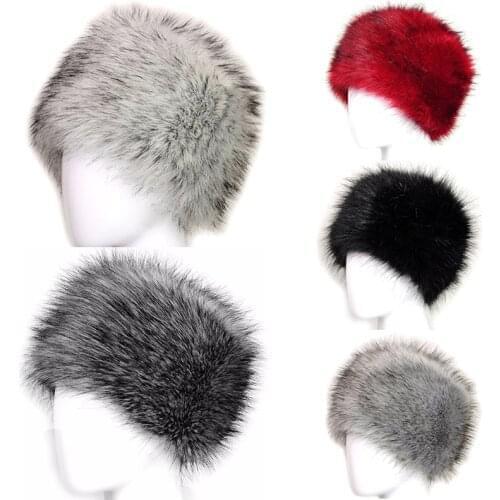 Russian Women Warm Fur Bomber Hats Women Lady Solid Thicken Earflap Caps Solid Snow Hats Warmer Winter Autumn Fashion Hat