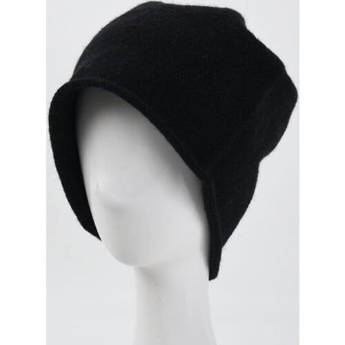Hat Womens Autumn And Winter New Pile Heap Cap Large Version Small Curling Beanie Caps Mens Casual Earflaps Woolen Hat