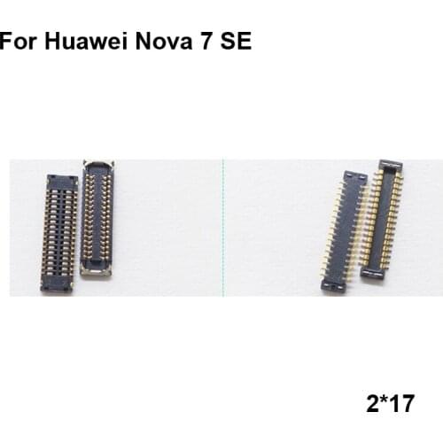 2pcs FPC connector For Huawei Nova 7 SE LCD display screen on Flex cable on mainboard motherboard For Huawei Nova 7SE