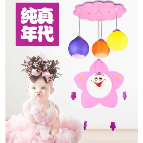 Christmas gift LED Pendant Lights of children room pink bedroom light eye creative 15w for children lamp 220v