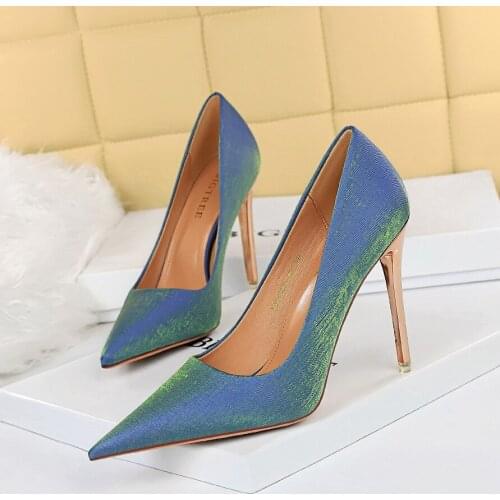 BIGTREE Autumn 2021 Women Shoes Fashion Pointed Toe Pumps Stiletto Heels Sexy Shallow Slip-On Solid Dress Basic Red Size 34-43