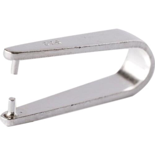 Solid 925 Sterling Silver Pendant connector Ice-pick Bail Simple Style, jewelry DIY silver findings/components