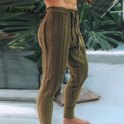 XMGOLONG Men's Knitted Trousers