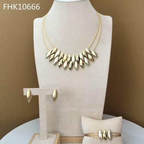 Yuminglai Dubai Costume Jewelry Sets Imitation Jewelry for Women FHK10666