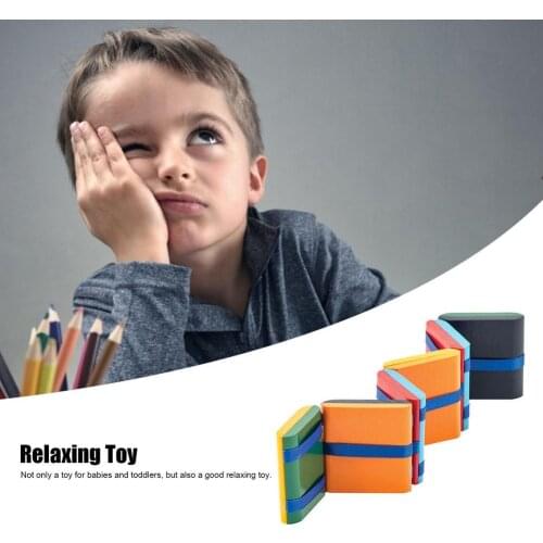 Funny Colorful Flap Wooden Flip Board Childrens Fidget Toys Slide Board Clamshell Wooden Visual Illusion Decompression Toy