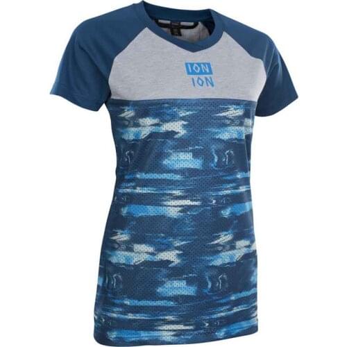 Womens mtb jersey camo purple cycling jersey motorcycle mountain team short sleeve sport shirt bike shirt cross-country