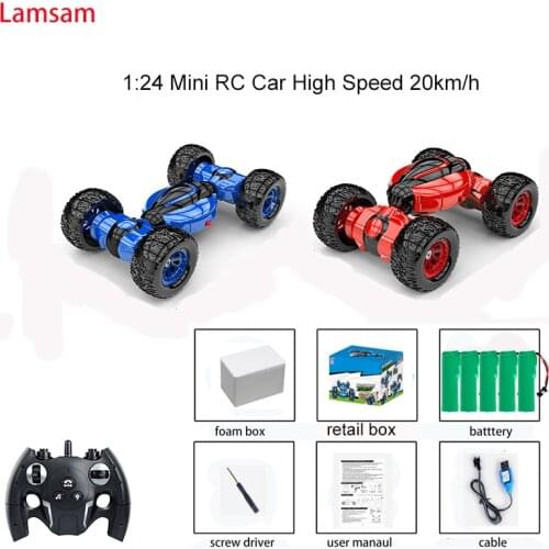 1:24 Mini RC Car Buggy 2.4GHz 4WD High Speed Remote Control Car Stunt Radio Control Car Model Toys Controlled Machine Boys Toys