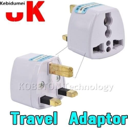 1pc Universal Travel Adapter US AU EU to UK Plug Travel Wall AC Power Adapter 250V 10A Socket Converter Electrical Power Plug