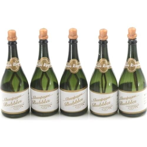 5Pcs Champagne Bottle DIY Self Watering Bubble Bottles Kids Favorite Classic Toys Bubbles Best Birthday Party Gifts 9.2*3.0cm