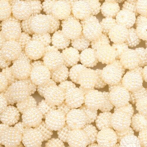 50Pcs Rice Waxberry Pearl Beads For Jewelry Marking Bracelet Charm Needlework Accessories Jewelry Finding Decoration 10-15mm