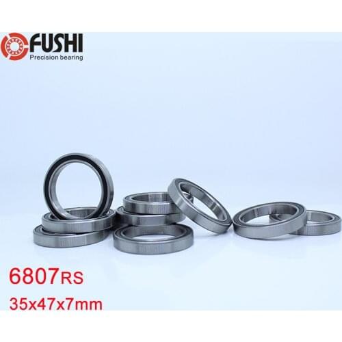 6807-2RS ABEC-1 (10PCS) 35x47x7 mm Metric Thin Section 6807 2RS Ball Bearings 6807RS 61807RS