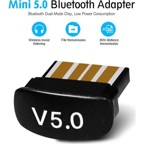 USB Bluetooth 5.0 Adapter for Pc Audio File Transfer Mini Computer Laptops USB Receptor Dongle Bluetooth Transmitter 2 in 1