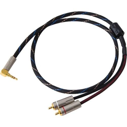 Fever level 3.5 turn double Lotus AV audio cable One point two computer phone connection audio cable