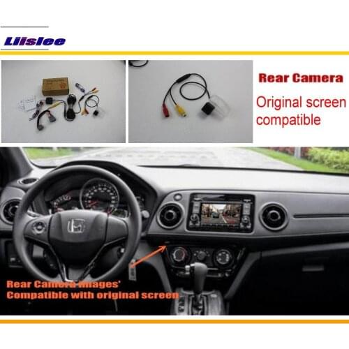 Liislee For Honda HRV H-RV XRV X-RV Vezel 2013~2016 RCA & Original Screen Compatible Rear Camera / Back Up Reverse Camera Sets
