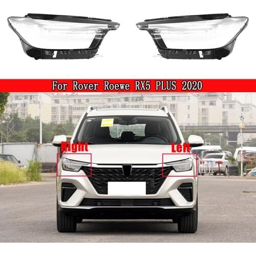 Car Front Headlight Lens Cover Auto Shell Headlamp Lampshade Glass Lampcover For Rover Roewe RX5 PLUS 2020 ( Only Fit LED Type )