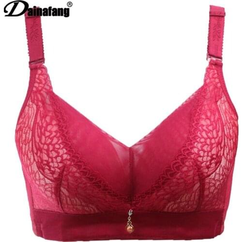 Big bra cup hot sale Sexy lace bra set
