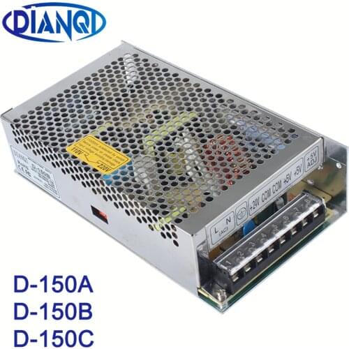 DIANQI Dual output power supply D-150A 5V10A 12V8A D-150B 5V6A 24V5A D-150C 12V6A 24V3A ac dc converter