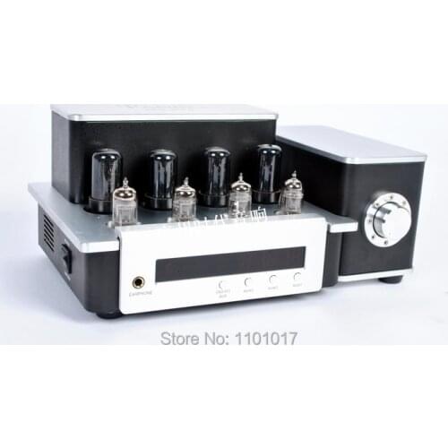 YAQIN MS-6V6 6P6P push-pull Tube Amplifier HIFI EXQUIS Lamp Amp 6v6 12AU7 12AT7