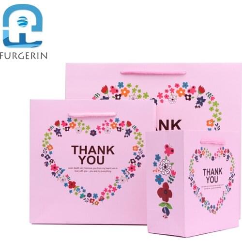 FURGERIN Gift Bag Paper bag with handle Candy Party Bags for Kids Birthdays Christmas Packaging Home Decoration Accessories