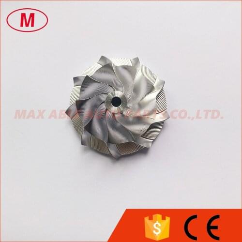 GT1246 9+0 blades 34.10/46.00mm Point Milling,Performance Snake Curve,Twisted Blade Design turbo milling/billet compressor wheel
