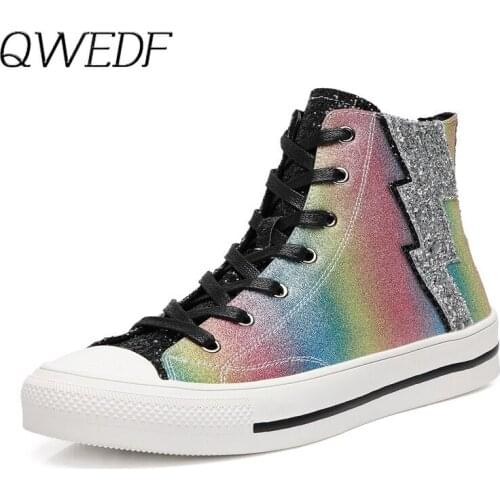 2019 Mens Sneakers Fashion Canvas Shoes Flat High top Mens Casual Shoes Cool Street Brand Shoes Classic Schoenen Z3-50