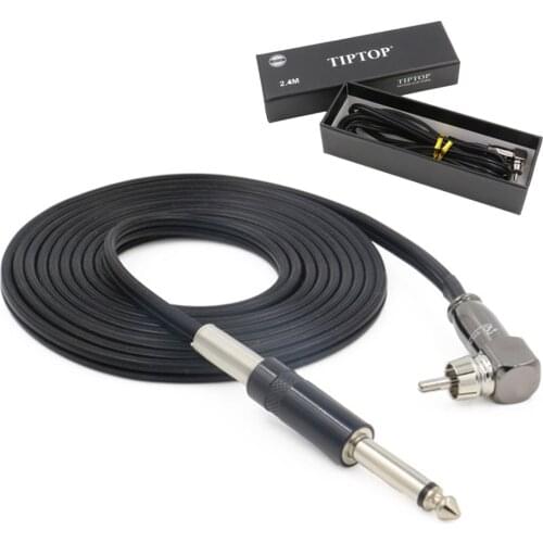 Newest 2.4M Black Color RCA Tattoo Clip Cords Silicone Soft Tattoo Clip Cord for Tattoo Machine Tattoo Power Supply