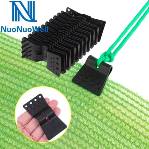 Newly Arrival Instant Grommet Sunshade Sail Clips Greenhouse Film Butterfly Clip Garden Awnings Securing Clamp Net Hook 100~10pc