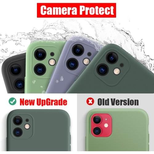 Shockproof Case For iPhone 11 Pro Max SE 2020 New 7 8 Plus 6 6s Plus X XS Max XR Full Camera Protective Liquid Silicone Cover