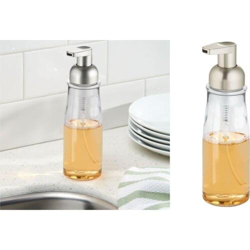 50515ES Interdesıgn Liquid Soap Dispenser Transparent 7x7x20cm 325ml