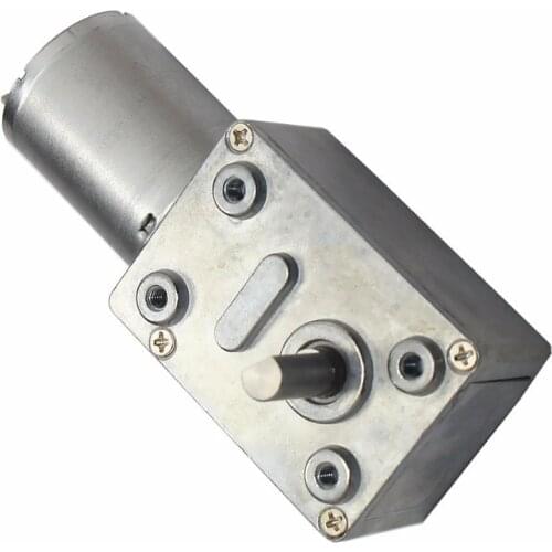 5Pcs Reversible High Torque Turbo Worm Geared Motor DC 12V Motor GW/GJY370 2-375RPM Optional Micro Electric Mini Reduction