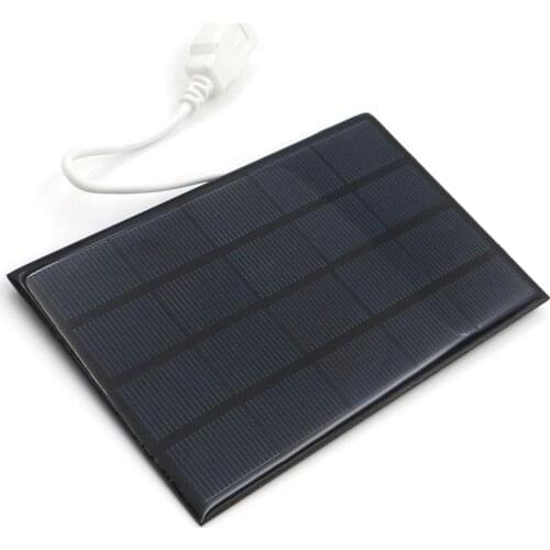 Solar Panel 5V 2W with USB Port Standard Epoxy polycrystalline Silicon DIY Battery Power Charge Module Mini Solar Cell toy