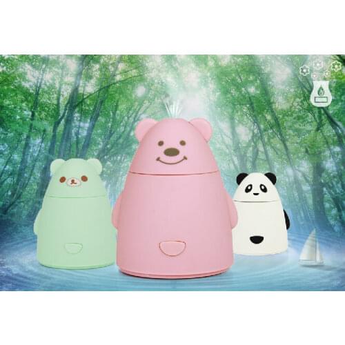 USB Mini Cartoon Air Humidifier DC 5V Diffuser Air Purifier Mist Maker Fogger Ultrasonic Humidifiers Office Home Free Shipping