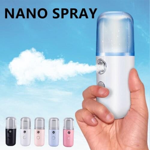 Nano Vaporizer Face Spa Moisturizing Mist Sprayer Facial Steamer USB Humidifier Rechargeable Nebulizer Beauty Skin Care Tools