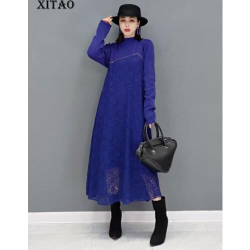 Модные вязаные платья XITAO China At AliExpress