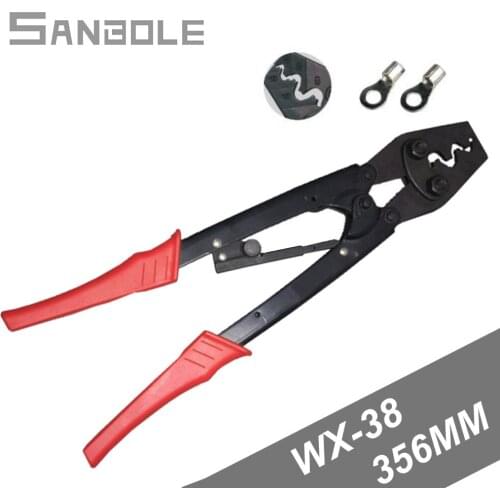 Terminal Clamp WX-38 Special Clamp For Bare Terminals Non-insulated Terminals And Connectors Crimping Pliers 356MM Point Type