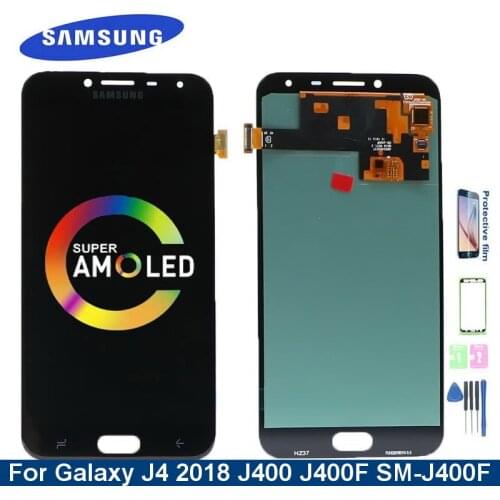 Super AMOLED LCD For Samsung Galaxy J4 2018 Display J400 J400F J400G/DS SM-J400F/DS LCD Display Touch Screen Digitizer Assembly