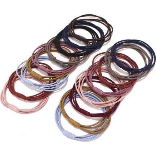 1Pc Four In One High Elastic Hair Band Simple Versatile Scrunchies Rubber Bands Korean Cute Headbands Girls Hair Accessories