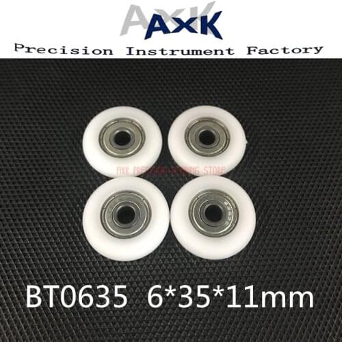 2019 6*35*11mm Sliding Gate/window Nylon Roller/pulley/wheels 626zz Bearing Bore 6mm,diameter 35mm,thickness 11mm. 10pcs/lot