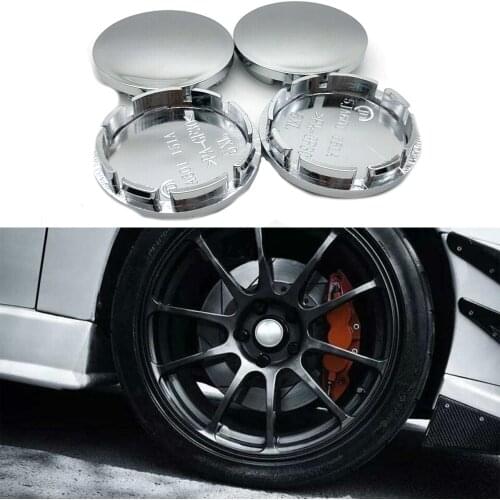 4Pcs ABS Chrome 56mm Car Wheel Center Hub Cap Universal ABS Vehicle Tyre Tire Rim Cover Protector Decorations Universal