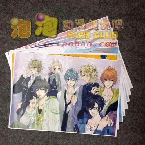8Pcs Brothers Conflict Anime Picture Posters Figures Poster 42x29cm Toys for Wall Home Decoration Kids Adult Gift