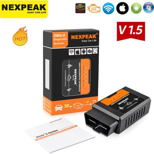 OBD2 ELM327 V1.5 WIFI IOS Adapter Scanner for iPhone Car Diagnostic Tool OBD 2 ODB II ELM 327 WIFI ODB2 Car Scanner EML327 WIFI