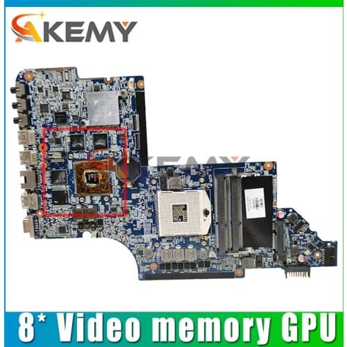 Akemy DV6-6000 motherboar 665341-001 For HP pavilion DV6 DV6T DV6-6000 original TEST MOTHERBOARD 8* Video memory GPU