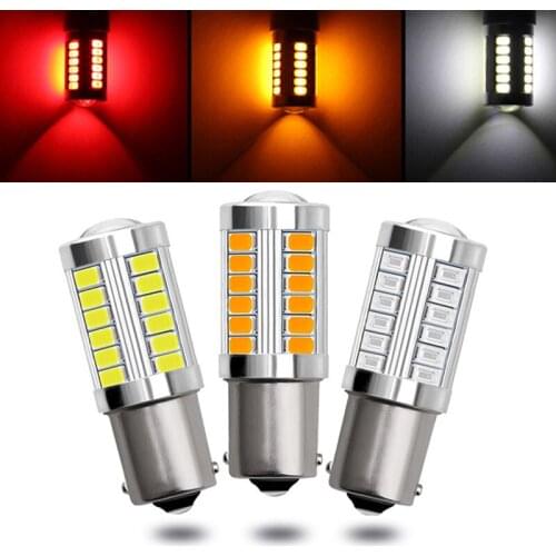 Car Lights Turn Signal 1156 7506 BA15S P21W 5630 5730 LED Tail Bulb Brake 12V Auto Reverse Lamp Daytime Running Outdoor 2Pcs