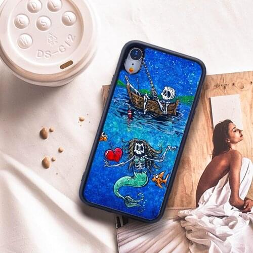 Skull Phone Case for iPhone 11 Pro Max SE 2020 Soft Funda TPU Silicone Case Back Cover for iPhone 7P 8Plus Cases XR Accessories