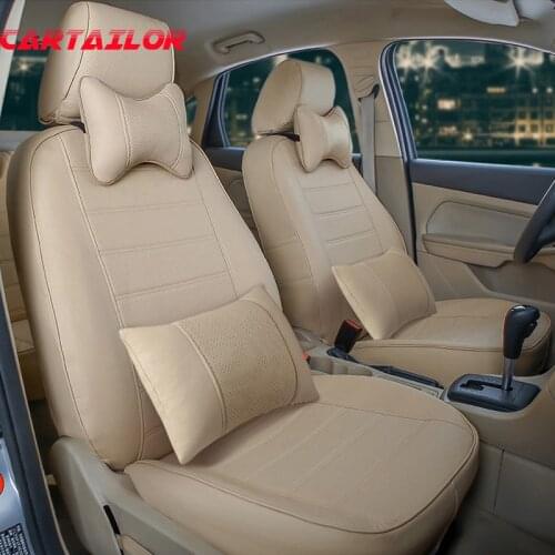 CARTAILOR cover seat for volkswagen EOS seat covers PVC leather car seat cover interior accessories black auto seats cushion set