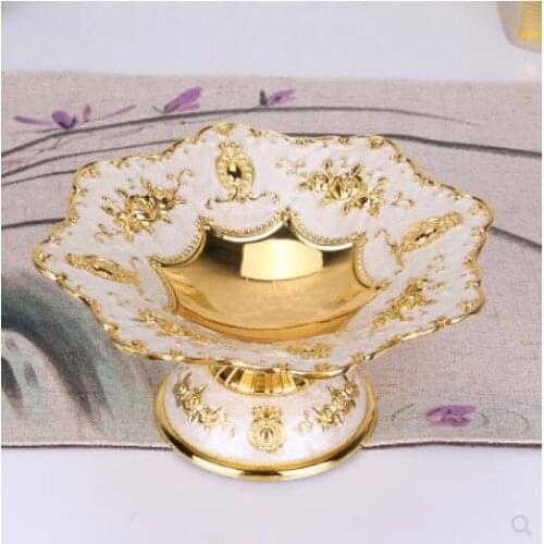European fruit bowl alloy Russia home furnishing articles articles gift hotel KTV articles decoration fruit bowl Home Decoration