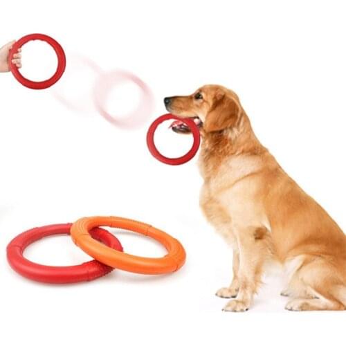 Dog Toys Flying Discs Pet Interactive Training Ring Dog Portable Outdoor for Small Large Dog Chew Toys